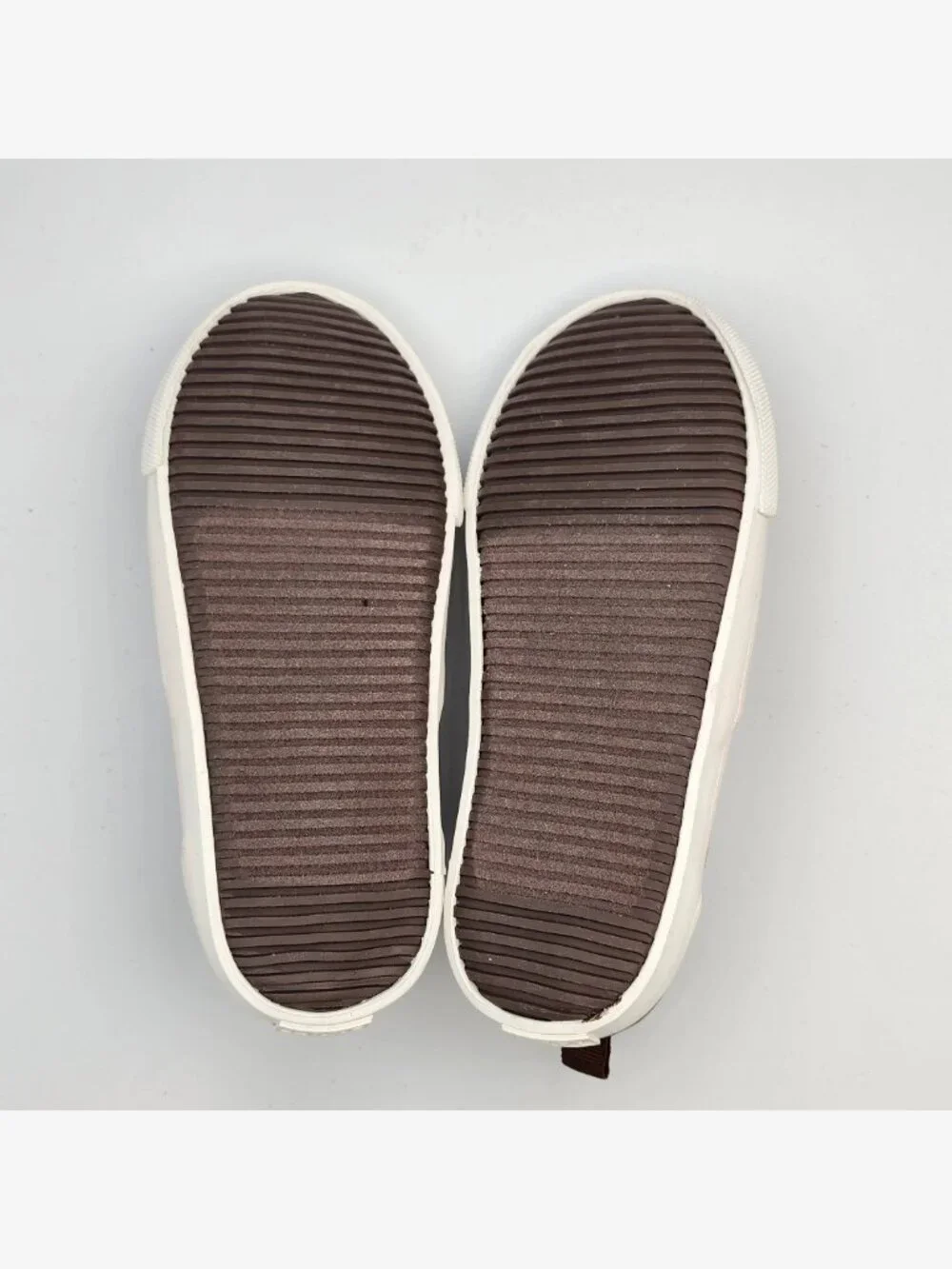 Brown Leather Slip-On Sneakers | Kid's 9